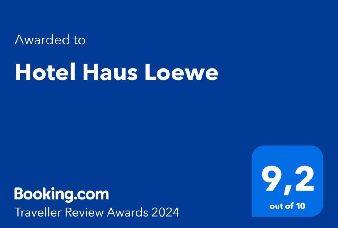 Hotel Haus Loewe Фрехен Экстерьер фото